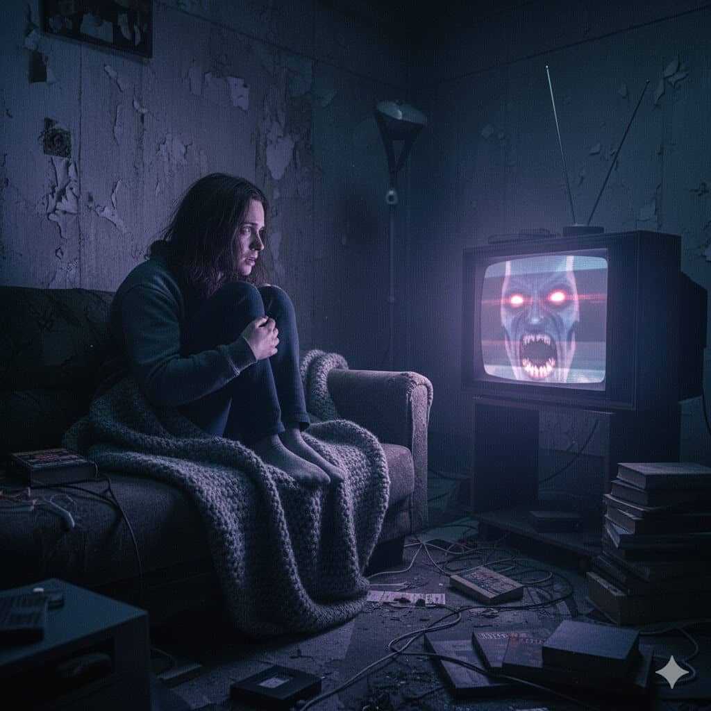 Corredor sombrio e misterioso